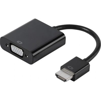 Adaptateur HDMI vers VGA Vivanco - 0,1 m Noir - Publicité Adaptateur HDMI vers VGA Vivanco - 0,1 m Noir - Publicité