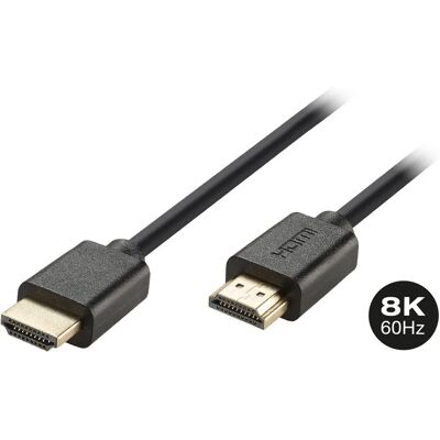 Vivanco 47177 HDMI Cable - 3m Black HDMI 2.1 High Speed Vivanco 47177 HDMI Cable - 3m Black HDMI 2.1 High Speed