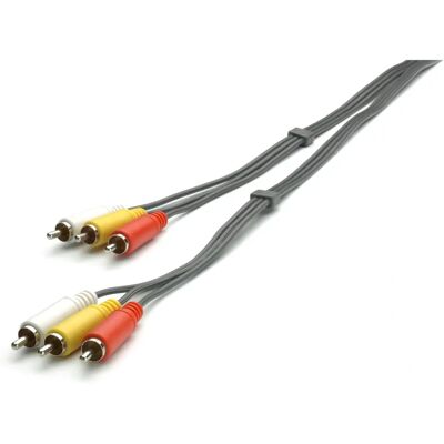 Cable de video YPbPr Vivanco B47/50 30AV - 3m, 3 RCA, Negro Cable de video YPbPr Vivanco B47/50 30AV - 3m, 3 RCA, Negro