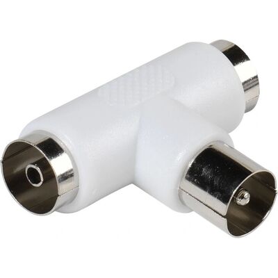 Vivanco Modello 48/10 02RD Adattatore coassiale a T - Connettore coassiale Vivanco Modello 48/10 02RD Adattatore coassiale a T - Connettore coassiale