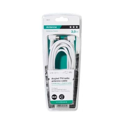 Vivanco 48034 Koaksialkabel - 3m Hvid Vivanco 48034 Koaksialkabel - 3m Hvid