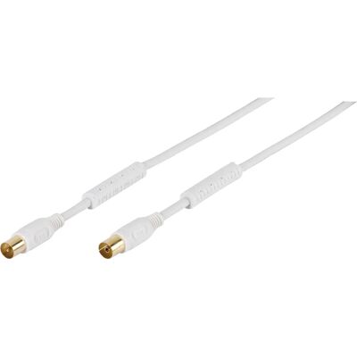 Vivanco Modèle 48/30 100GW Câble coaxial - câble coaxial, Blanc Vivanco Modèle 48/30 100GW Câble coaxial - câble coaxial, Blanc