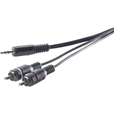 Câble Audio SpeaKa Professional SP-1300904 - 5m, RCA, 3.5mm Gris - Publicité Câble Audio SpeaKa Professional SP-1300904 - 5m, RCA, 3.5mm Gris - Publicité