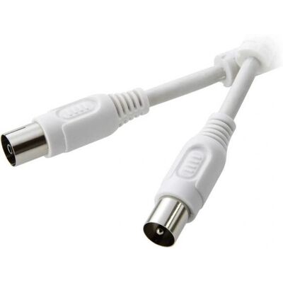 Câble coaxial SpeaKa Professional 7,5 m Belling-Lee/IEC Blanc Câble coaxial SpeaKa Professional 7,5 m Belling-Lee/IEC Blanc
