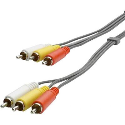 Câble audio RCA SpeaKa Professional SP-1300792 - 3m - Publicité Câble audio RCA SpeaKa Professional SP-1300792 - 3m - Publicité
