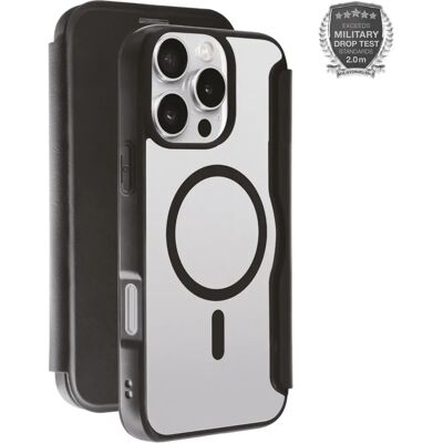 Vivanco Mag Premium plånboksfodral för iPhone 16 Pro Max - Svart Vivanco Mag Premium plånboksfodral för iPhone 16 Pro Max - Svart