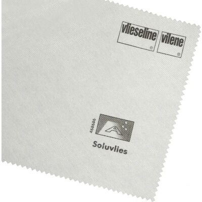 Vlieseline Soluvlies 321 blanc - Entoilage soluble à l'eau pour broderie & quilting - Publicité Vlieseline Soluvlies 321 blanc - Entoilage soluble à l'eau pour broderie & quilting - Publicité