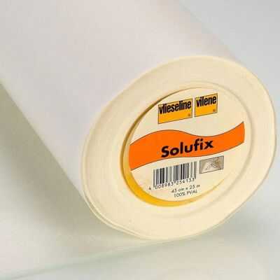 Vlieseline Solufix - Wasserlösliches Vlies - 45cm - Weiß - 150g/m² Vlieseline Solufix - Wasserlösliches Vlies - 45cm - Weiß - 150g/m²
