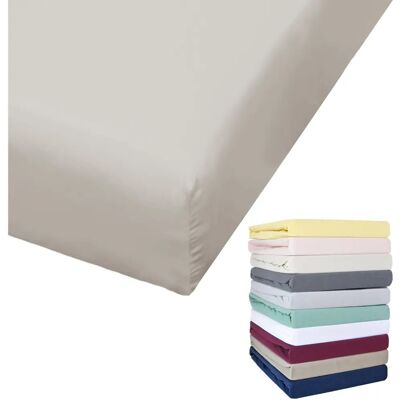 Bierbaum Jersey Prostěradlo - 140-160x200-220 cm - Šedá Bierbaum Jersey Prostěradlo - 140-160x200-220 cm - Šedá