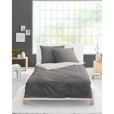 BIERBAUM Modern Uni Bettwäsche - Verstärkter Baumwolle, 240x220cm BIERBAUM Modern Uni Bettwäsche - Verstärkter Baumwolle, 240x220cm