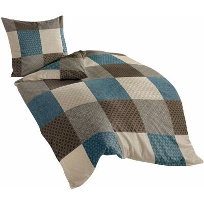 Conjunto de Ropa de Cama Mocha de Bierbaum - Algodón, Alemania, 155x220 + 80x80 cm Conjunto de Ropa de Cama Mocha de Bierbaum - Algodón, Alemania, 155x220 + 80x80 cm