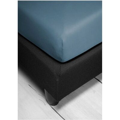 BIERBAUM - Jersey - jeans - 180-200x200-220 - Fitted sheet BIERBAUM - Jersey - jeans - 180-200x200-220 - Fitted sheet