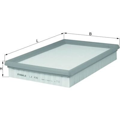 Luftfilter KNECHT LX 430 - Varianter Luftfilter KNECHT LX 430 - Varianter