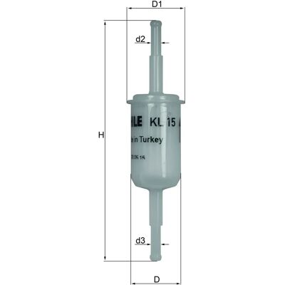 KNECHT KL 15 OF Kraftstofffilter - Universal passend KNECHT KL 15 OF Kraftstofffilter - Universal passend