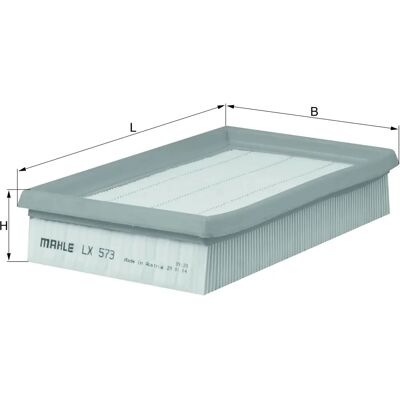 MAHLE LX 573 Luftfilter - Luftfilter MAHLE LX 573 Luftfilter - Luftfilter