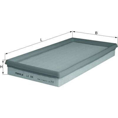 MAHLE LX 59 Luftfilter - Kartuschen MAHLE LX 59 Luftfilter - Kartuschen