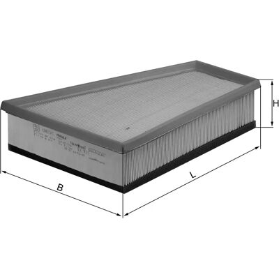 MAHLE ORIGINAL LX 731 Luftfilter - Filterindsats til Citroën, Peugeot MAHLE ORIGINAL LX 731 Luftfilter - Filterindsats til Citroën, Peugeot