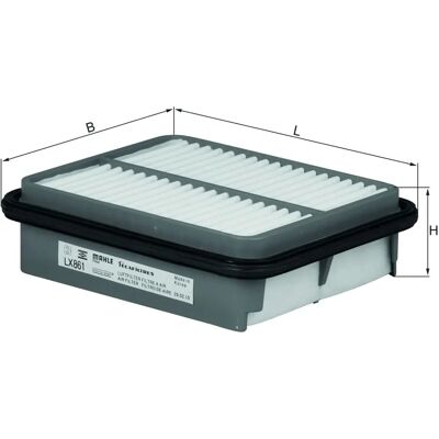 MAHLE LX 861 Luftfilter - Luftfilter MAHLE LX 861 Luftfilter - Luftfilter