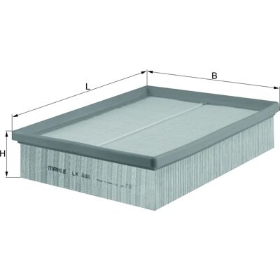 MAHLE LX 886 - Land Rover SUV Luftfilter MAHLE LX 886 - Land Rover SUV Luftfilter