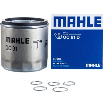 Filtre à huile MAHLE OC 91D - Filtre vissé, 82mm de haut, compatible BMW Filtre à huile MAHLE OC 91D - Filtre vissé, 82mm de haut, compatible BMW
