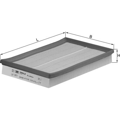 Filtre à air MAHLE LX 977D - Compatible véhicule Filtre à air MAHLE LX 977D - Compatible véhicule