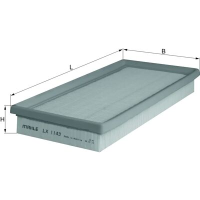 MAHLE LX 1143 Luftfilter - Filtereinsatz, 39,7mm x 321mm MAHLE LX 1143 Luftfilter - Filtereinsatz, 39,7mm x 321mm