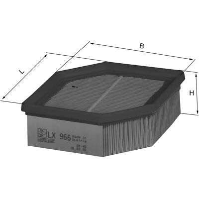 MAHLE LX 966 Air Filter - Air Filter MAHLE LX 966 Air Filter - Air Filter