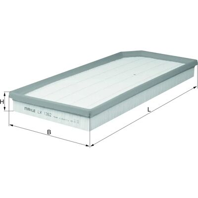 MAHLE LX 1262 Ilmansuodatin - Ilmansuodatin MAHLE LX 1262 Ilmansuodatin - Ilmansuodatin