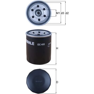 Mahle/Knecht Ölfilter OC 495 - Ölfilter Mahle/Knecht Ölfilter OC 495 - Ölfilter