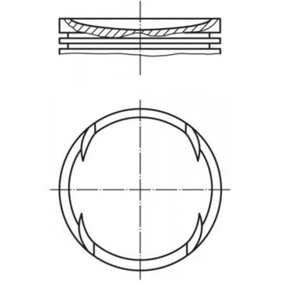MAHLE 030 64 01 - Piston MAHLE 030 64 01 - Piston