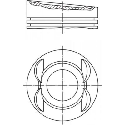 MAHLE 028 03 01 Piston - Cylinder bore 84.26mm - With piston rings MAHLE 028 03 01 Piston - Cylinder bore 84.26mm - With piston rings