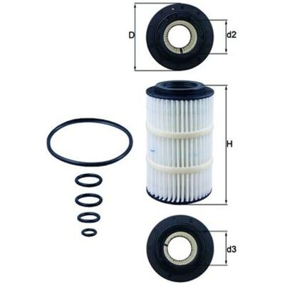Mahle OX 345/7D Öljynsuodatin - Mercedes, Chrysler Mahle OX 345/7D Öljynsuodatin - Mercedes, Chrysler