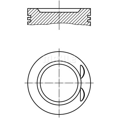 MAHLE BEHR Pistone - 033 21 00 - Ø cilindro 82,51mm MAHLE BEHR Pistone - 033 21 00 - Ø cilindro 82,51mm
