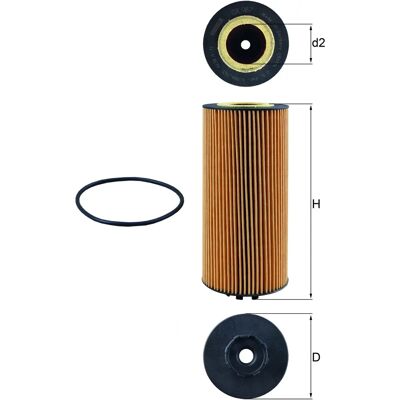 MAHLE OX 987D - Oliefilter til Mercedes-Benz & mere MAHLE OX 987D - Oliefilter til Mercedes-Benz & mere