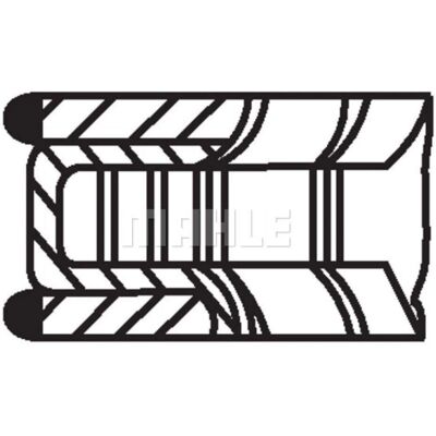 MAHLE 001 RS 00163 0N0 Kolbenringensatz - Motorteile MAHLE 001 RS 00163 0N0 Kolbenringensatz - Motorteile
