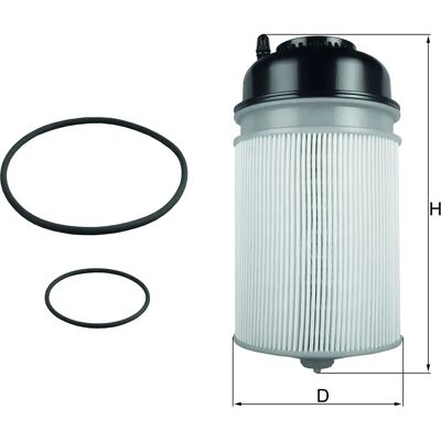 Filtro de Combustible MAHLE KL 829D - Filtro en línea para Toyota Filtro de Combustible MAHLE KL 829D - Filtro en línea para Toyota