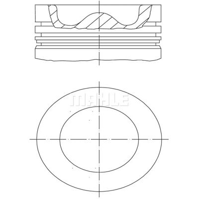 MAHLE Kolben 037 PI 00144 000 - Kolben MAHLE Kolben 037 PI 00144 000 - Kolben