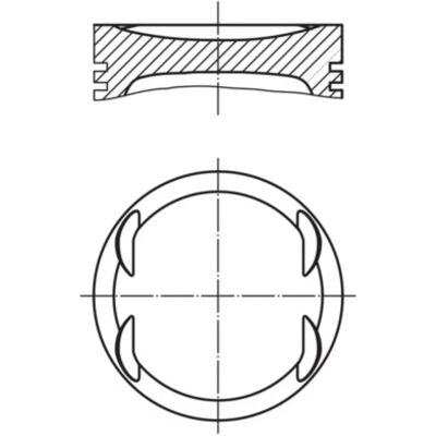 MAHLE 007 PI 00153 002 Kolben - Motoren Ersatzteil MAHLE 007 PI 00153 002 Kolben - Motoren Ersatzteil