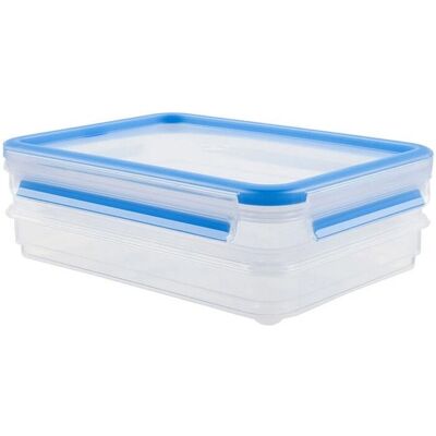 Emsa Lebensmittelbehälter - 1L Quadratisch, Transparent, Stapelbar Emsa Lebensmittelbehälter - 1L Quadratisch, Transparent, Stapelbar