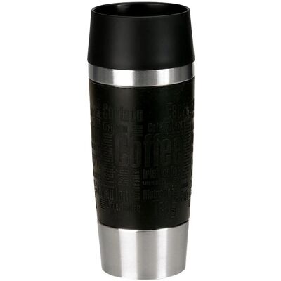 EMSA Travel Mug - 360ml Vacuum Stainless Steel Black EMSA Travel Mug - 360ml Vacuum Stainless Steel Black