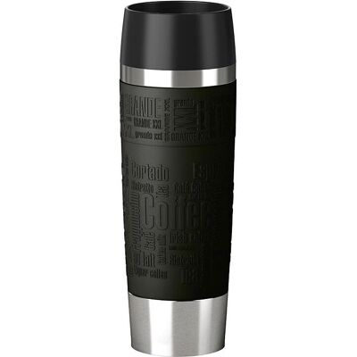 Tasse de voyage EMSA noire - ouverture à 360° étanche - Travel Mug Grande Tasse de voyage EMSA noire - ouverture à 360° étanche - Travel Mug Grande