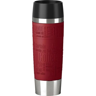 EMSA Travel Mug Red - 500ml Stainless Steel Travel Mug EMSA Travel Mug Red - 500ml Stainless Steel Travel Mug