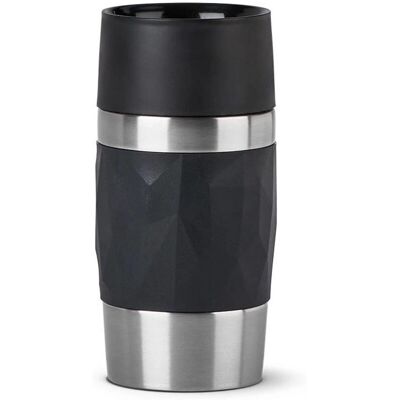 EMSA Reisebecher Kompakt - Vakuumflasche Schwarz 0,3L EMSA Reisebecher Kompakt - Vakuumflasche Schwarz 0,3L