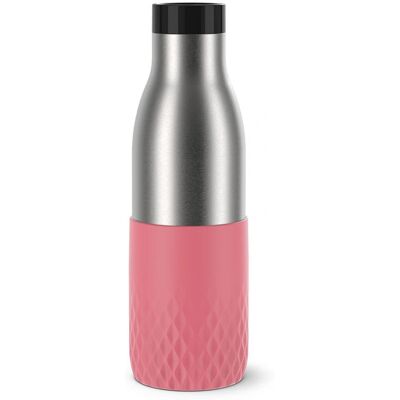 Gourde EMSA Bludrop Sleeve - 500ml Inoxydable - Corail Gourde EMSA Bludrop Sleeve - 500ml Inoxydable - Corail