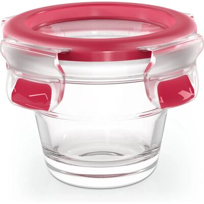 Boîte ronde 0,1L en verre - Clip&Close - Transparent - Publicité Boîte ronde 0,1L en verre - Clip&Close - Transparent - Publicité