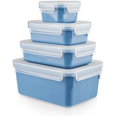 Emsa Voedselopslag Set - Blauw - 4 stuks Emsa Voedselopslag Set - Blauw - 4 stuks
