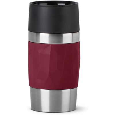 EMSA Travel Mug Compact - Edelstahl, Rot, 300 ml EMSA Travel Mug Compact - Edelstahl, Rot, 300 ml