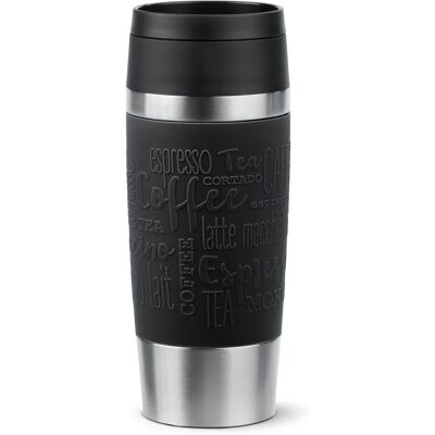 EMSA Travel Mug Classic - Acier inoxydable, Noir - Mug de voyage - Publicité EMSA Travel Mug Classic - Acier inoxydable, Noir - Mug de voyage - Publicité