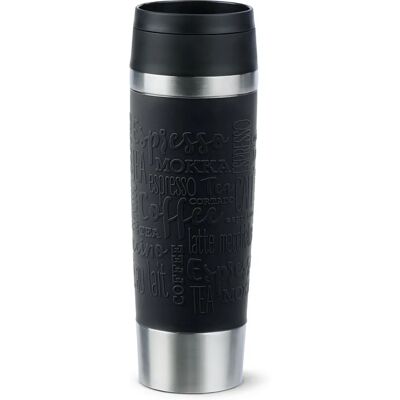 Gobelet de voyage EMSA Classic - Isolation sous vide, Couvercle 360°, 0,5L, Noir Gobelet de voyage EMSA Classic - Isolation sous vide, Couvercle 360°, 0,5L, Noir