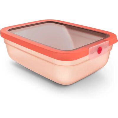 EMSA - N1211400 - Orange - Rectangulaire - Conteneur alimentaire - Publicité EMSA - N1211400 - Orange - Rectangulaire - Conteneur alimentaire - Publicité